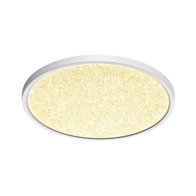 7661/32L MITRA LED SN 090 Светильник пластик/белый LED 32Вт 3000/4000K D400 IP40 OMEGA WHITE