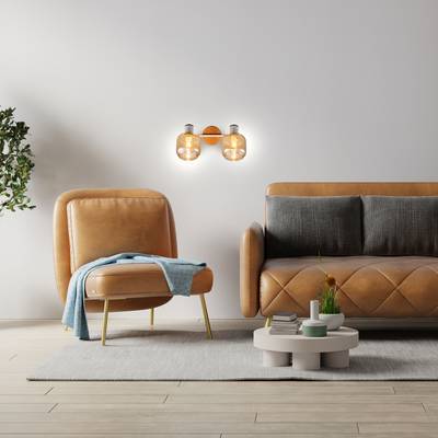 Спот Escada 10177/2A E14*40W White/Chrome/Wood