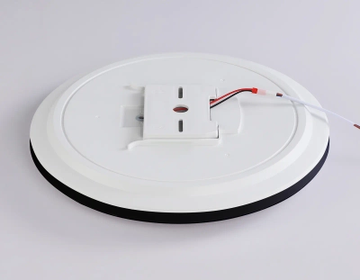 Потолочный светодиодный светильник с Wi-Fi Яндекс Алисой/Tuya/Smart Home/Alexa FZ2005 BK черный IP54 25W 3000K-6500K+RGB D370*55 (ПДУ ИК)