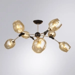 Люстра на штанге Arte Lamp SEPPIA A4211PL-8BK, 8хE27