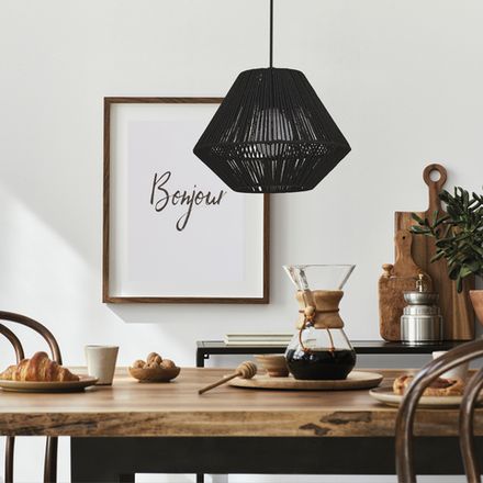 SLE6025-403-01 Светильник подвесной черный/черный E27 1*40W