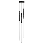 7149/33L HIGHTECH ODL26 221 светильник черный/акрилл/металл IP20 LED 32W 2200Лм 3500K 300° 220V MONELLA