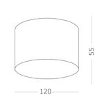 ST606.432.12 Светильник потолочный Черный LED 1*12W 3000K 1 080Lm Ra&gt;85 120° IP20 D120xH55 185-265V