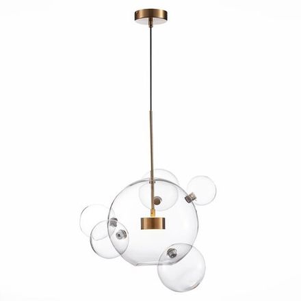 SL1133.213.01 Светильник подвесной ST-Luce Латунь/Прозрачный LED 1*14W 3000K