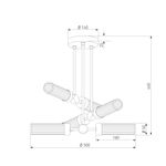 Умный потолочный светильник со стеклянными плафонами 60166/6 латунь, E14х6