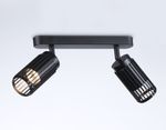 Настенно-потолочный  поворотный спот со сменной лампой  TN51685/2 BK черный GU10/2 260*60*180