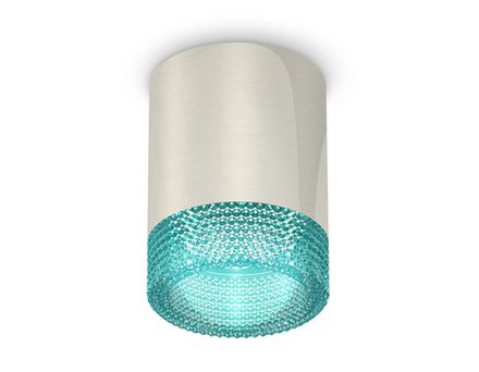 Комплект накладного светильника XS6305011 PSL/BL серебро полированное/голубой MR16 GU5.3 (C6305, N6153)