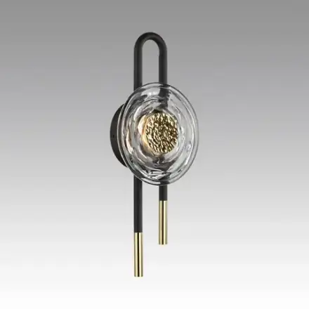 5407/6WL MODERN ODL_EX24 101 черный/золотой/металл/стекло Бра LED 6W 3000K 688Лм MAGNET