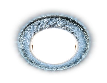 Встраиваемый точечный светильник со светодиодной лентой G303 CL/CLD хром/прозрачный GX53+3W(LED COLD)