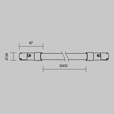 Трековый светильник Тау / Tau 3000К 48Вт 110°, TR209-1-48W3K-B. TM Maytoni