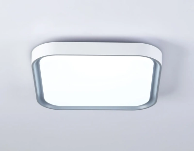 Потолочный светодиодный светильник FZ1250 WH/GR белый/серый 18W 5000K 250*250*60 (Без ПДУ)