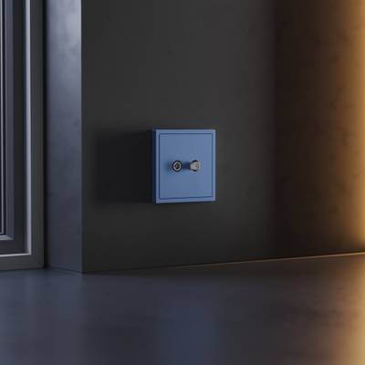 VLS001615 Накладка для розетки телевизионной оконечной TV+SAT, S70 (деним). (ТМ Maytoni)