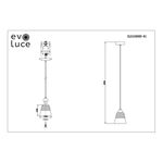 SLE102903-01 Светильник подвесной Черный, Хром/Прозрачный E27 1*40W