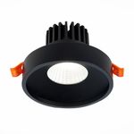 ST751.438.10 Св-к встр. Черный LED 1*10W 3000K 750Lm Ra&gt;90 38° IP20 D100xH75 170-240V