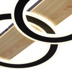 8023/80CL LEDIO LN24 черный/дерево, металл/МДФ Потолочный светильник 3000-6500К LED 80W 220V  PINE