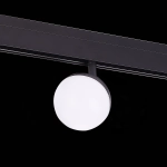 ST358.436.07 Магнитный трековый светильник Черный LED 1*7W 3000K 520Lm Ra>80 120° IP20 L120xW90xH192 48V