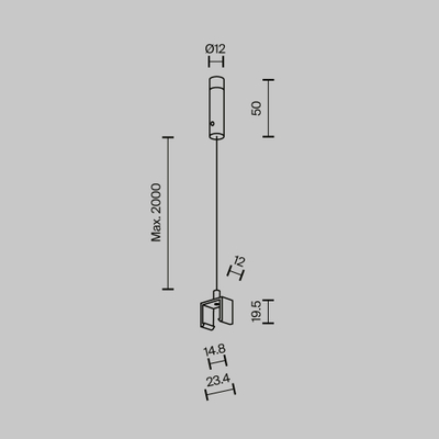 Тросовый подвес Exility X, 2 шт., TRA239SW-2B. TM Maytoni