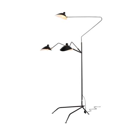 SL305.405.03 Торшер ST-Luce Черный/Черный, Белый E27 3*60W