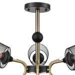 8191/9C COUNTY LN25 253 черный/античная бронза/черный металл Люстра потолочная Е27 9*60W 220V ABRIS