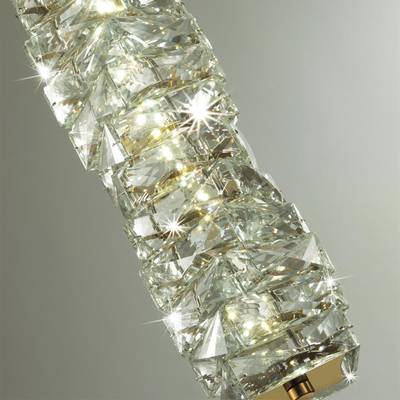 4999/10L HALL ODL23 645 золотой/прозрачный/металл/хрусталь Подвес LED 10W 4000K STRAZA