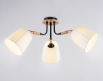 Светильник потолочный TR4731/3 BK/LWD черный/светлое дерево E27/3 max 40W D610*270