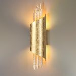 3901/5W L-VISION ODL20 377 золотистый/стекло/металл Настенный светильник LED 4000K 5W 220V MONICA