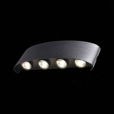 SL089.401.08 Светильник уличный настенный ST-Luce Черный кварцевый LED 8*1W 4000K