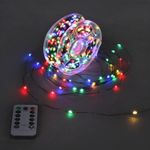 A-929 MIX гирлянда светодиод."Роса",темно-зел.провод,100м,1000LED,в компл.с трансфор.-контроллер,ПДУ