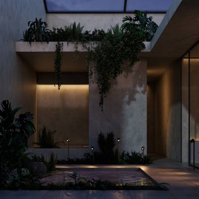 Ландшафтный светильник Spira 3000К 12Вт IP 65 O497FL-L12B3K1. TM Maytoni