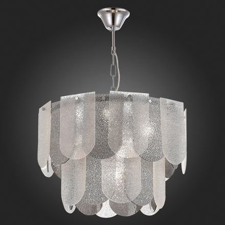 SLE1125-103-07 Люстра подвесная Хром/Прозрачно-Дымчатый E14 7*40W