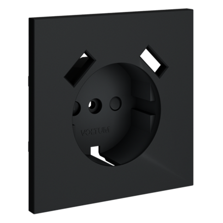 VLS000907 Накладка для розетки с заземлением и защитными шторками, с USB A+A, S70 (графит). (ТМ Maytoni)