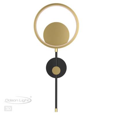4322/15WL MIDCENT ODL22 345 металл/черный с бронзой Настенный светильник IP20 LED 15W 957Лм 3000K DENZEL