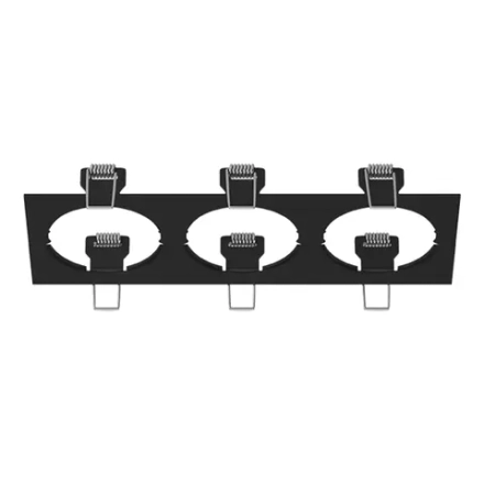 217537 Рамка INTERO 16 Triple QUADRO ЧЕРНЫЙ