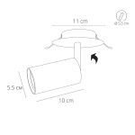 Спот Arte Lamp CEFEO A3214PL-1WH, 1хGU10