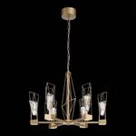 SL815.203.06 Люстра подвесная ST-Luce Матовое золото/Матовое золото, Прозрачный LED 6*8W 4000K