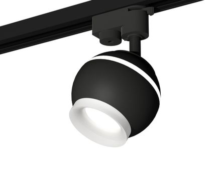 Комплект трекового светильника XT1102071 SBK/FR черный песок/белый матовый MR16 GU5.3 LED 3W 4200K (A2521, C1102, N7165)