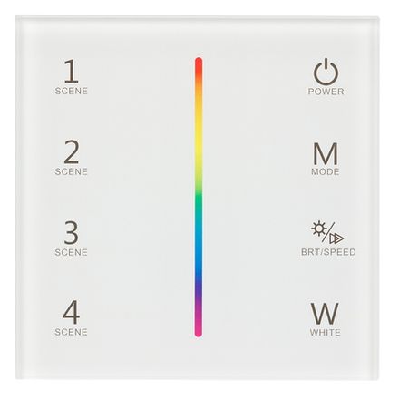 Панель Sens SMART-P22-RGBW White (12-24V, 4x3A, 2.4G) (Arlight, IP20 Пластик, 5 лет)