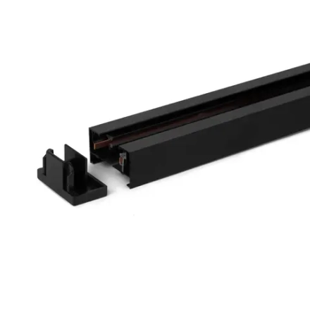 Basic System  шинопровод  3м в комплекте ввод питания и заглушка черный 85081/00