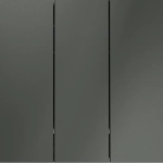 VLS030106 Выключатель встраиваемый VOLTUM S70 трехклавишный 10А, (титан). (ТМ Maytoni)