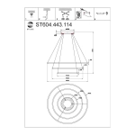 ST604.443.114 Светильник подвесной ST-Luce Черный/Белый LED 1*114W 4000K