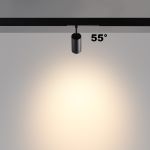 359962 PORT черный Трековый светодиодный светильник диммир. со сменой цв.температуры, пульт ДУ/Tuya Smart Life LED 15W 90-240V VECTOR