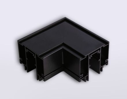 Коннектор угловой для шинопровода Magnetic 48V в натяжной потолок GL3392 BK черный