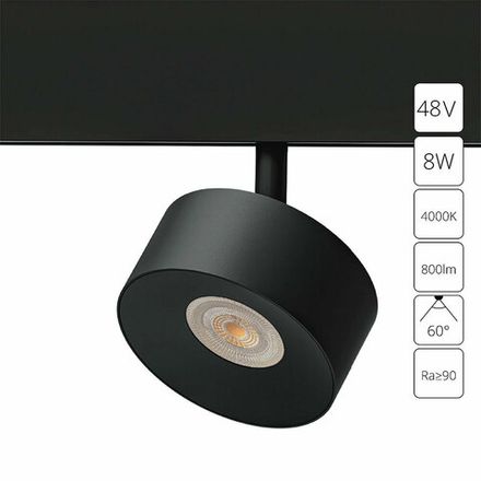 Магнитный трековый светильник Arte Lamp LINEA A4771PL-1BK, 1хLED