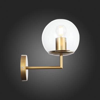 SL1150.201.01 Светильник настенный ST-Luce Матовое золото/Прозрачный E27 1*40W