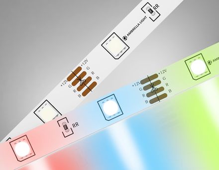 Светодиодная лента RGB GS4301 5050 30Led/ 7.2W m/ 24V IP20 RGB/ 5000*10*1.87mm/ кратность резки 166mm (4 конт.)