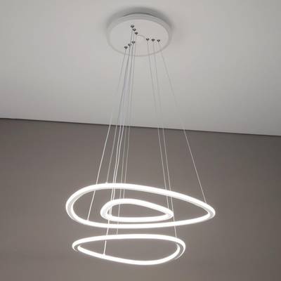 Citilux Неон Смарт CL731A330E RGB Умная подвесная люстра Белая