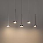 7151/10L HIGHTECH ODL26 Подвесной светильник хром/ прозрачное стекло/металл IP20 LED 10W 3000K 220V LASLO