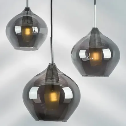 803047 Подвес PENTOLA 1х25W G9 ХРОМ/ДЫМЧАТЫЙ Lightstar