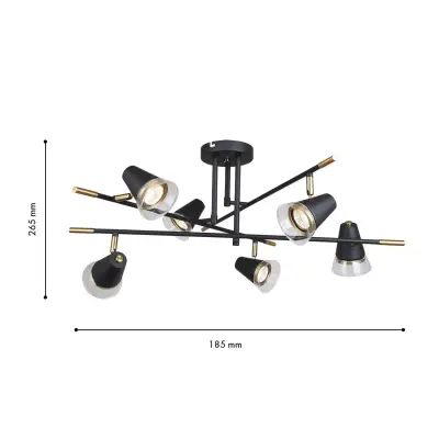 Потолочная люстра Trandy 4618-6C, 6*GU10*35W. ТМ F-Promo