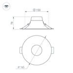 Светильник MS-BLIZZARD-BUILT-R165-16W Day4000 (WH, 100 deg, 230V) (Arlight, IP20 Металл, 3 года)